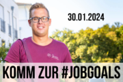 Der Karren bei der Jobmesse am 30.1.