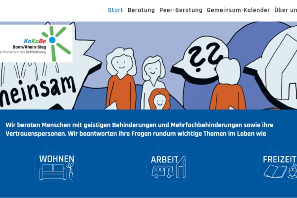 Neuer Web-Auftritt der KoKoBe Bonn/Rhein-Sieg